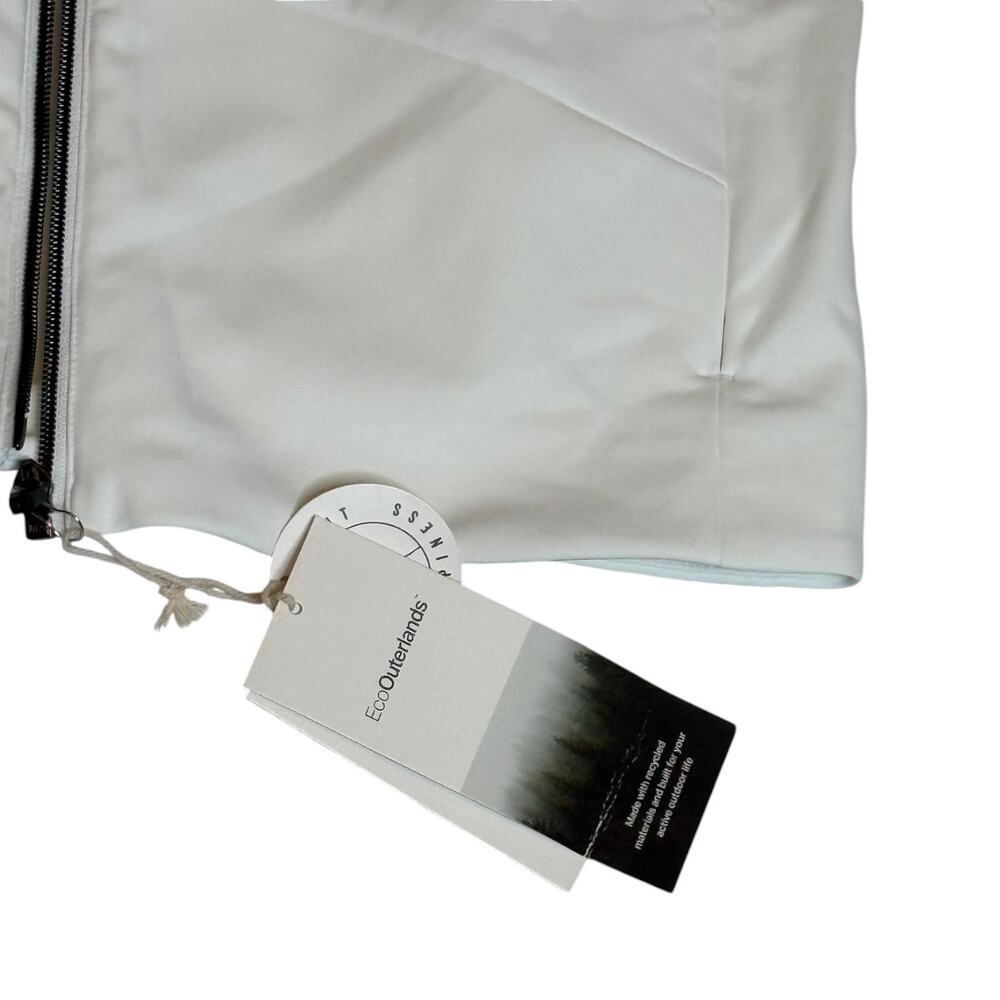 Vuori Chilled Out Full Zip Insulated Jacket XS White PrimaLoft Hooded NWT - Picture 8 of 9